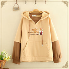 Color block hoodie