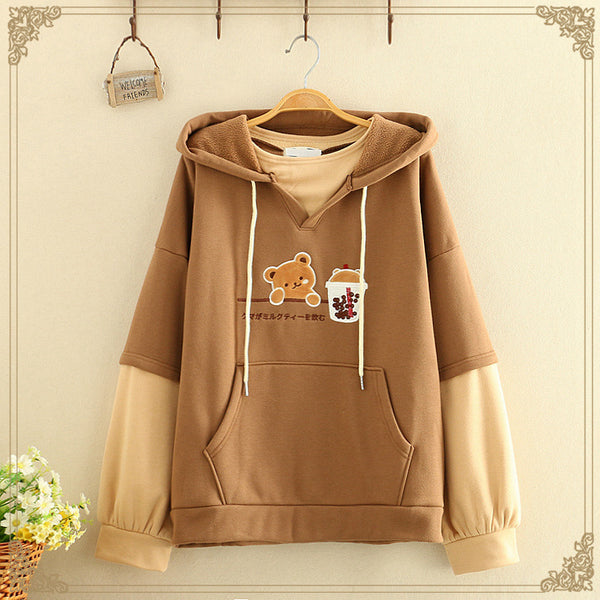 Color block hoodie