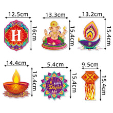 Diwali Party Decoration Hanging Flag Latte Art Happy Diwali