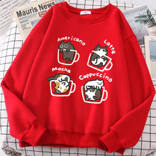 Coffee Cat Cute Personality Hoodie