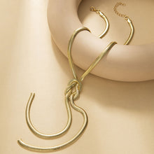 Personalized Knotted Snake Bone Chain Necklace