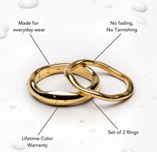 Women's Simple All-match Irregular Wave Ring