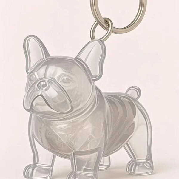 Dog Fur Storage Cute Pendant Keychain