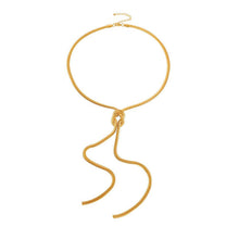 Personalized Knotted Snake Bone Chain Necklace