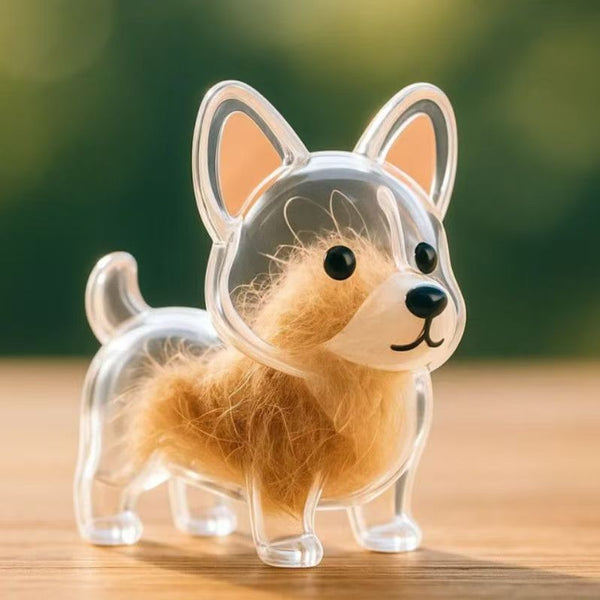 Dog Fur Storage Cute Pendant Keychain