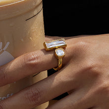 High-grade Rhinestone Titanium Steel No Fading Ring