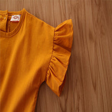 All - Match Yellow Flying Sleeves Waist Jumpsuit - Bay Buy Shopping