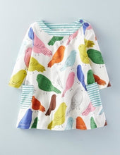 Autumn And Winter Long - sleeved Printed Children's Dress Girls Dress - Bay Buy Shopping