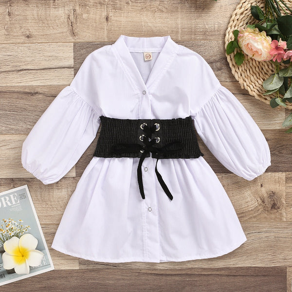 Autumn Girls V - neck Long - sleeved Shirt Top - Bay Buy Shopping