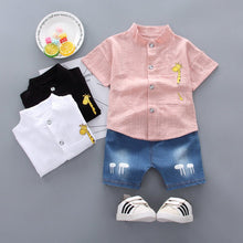Baby Boy Short Sleeve Children's Clothing Summer New Clothes Handsome Shirt Cute - Bay Buy Shopping