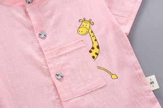 Baby Boy Short Sleeve Children's Clothing Summer New Clothes Handsome Shirt Cute - Bay Buy Shopping