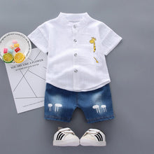 Baby Boy Short Sleeve Children's Clothing Summer New Clothes Handsome Shirt Cute - Bay Buy Shopping