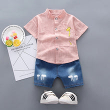 Baby Boy Short Sleeve Children's Clothing Summer New Clothes Handsome Shirt Cute - Bay Buy Shopping