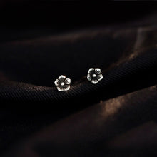 Sterling Silver Rose Ear Studs Sleep Free Special-interest Design Advanced