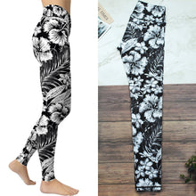 Black And White Color Sports Leggings Yoga Pants - Bay Buy Shopping