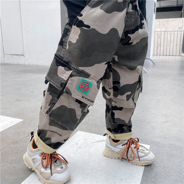 Boys autumn camouflage trousers - Bay Buy Shopping
