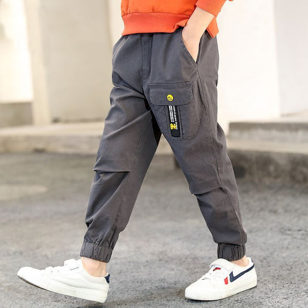 Boys' Casual Pants Spring And Autumn Decoration Body - Bay Buy Shopping