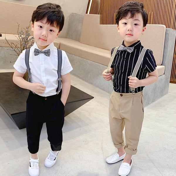 Boys Children's Performance Clothes Overalls Flower Dress - Bay Buy Shopping