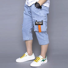 Boys Fashion Loose Stretch Cropped Jeans - Bay Buy Shopping