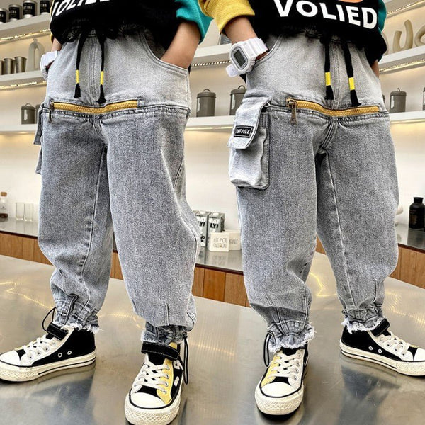 Boys' Jeans Children's Spring And Autumn Casual Pants - Bay Buy Shopping