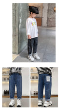 Boys' Jeans Spring And Autumn Trousers Spring New Children's Clothing, Big Children's Pants, Boys Korean Style - Bay Buy Shopping