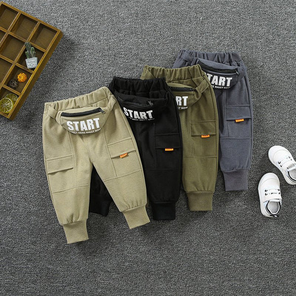 Boys' Spring And Autumn Western Style Casual Pants Children's Workwear - Bay Buy Shopping