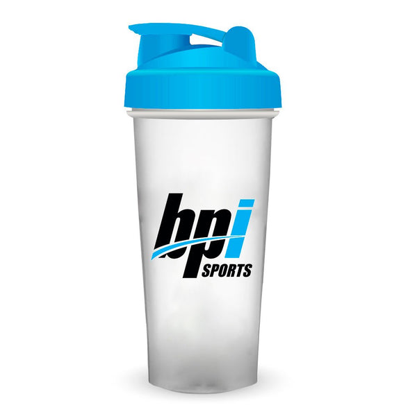 Bpi Sports Protein Shaker Blue cap Transparent Shaker Bottle - Bay Buy Shopping