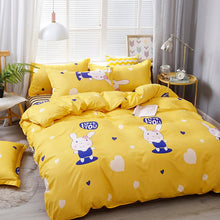 Brushed Aloe Cotton Four - piece Small Bed Sheet Duvet Cover Student Dormitory - Bay Buy Shopping