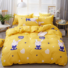 Brushed Aloe Cotton Four - piece Small Bed Sheet Duvet Cover Student Dormitory - Bay Buy Shopping