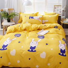 Brushed Aloe Cotton Four - piece Small Bed Sheet Duvet Cover Student Dormitory - Bay Buy Shopping