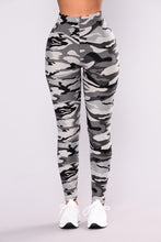 Camouflage Printed Grey Casual Legging Pants - Bay Buy Shopping
