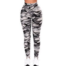 Camouflage Printed Grey Casual Legging Pants - Bay Buy Shopping