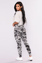 Camouflage Printed Grey Casual Legging Pants - Bay Buy Shopping