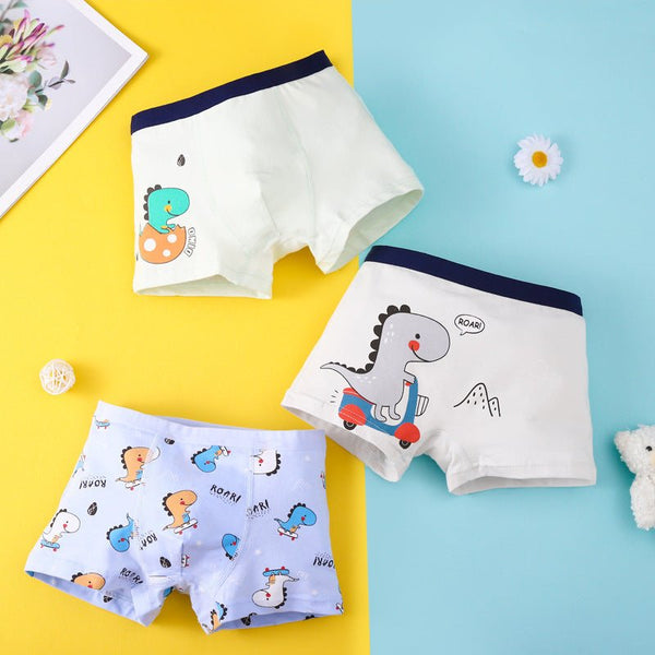 Cartoon Simple Cotton Breathable Boy Underwear - Bay Buy Shopping
