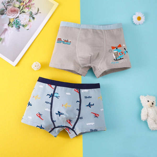 Cartoon Simple Cotton Breathable Boy Underwear - Bay Buy Shopping