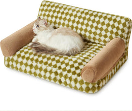 Cat Couch Bed And Dog Couch Bed Pet Couch Bed For Small Pet Cute Dog Sofa Bed Cat Sofa Pet Sofa With Non - Slip Bottom Checkered Dog Bed With Washable Cover - Bay Buy Shopping