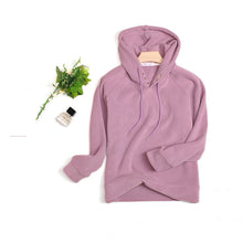 Breasted Drawstring Hoodie With Loose Fit