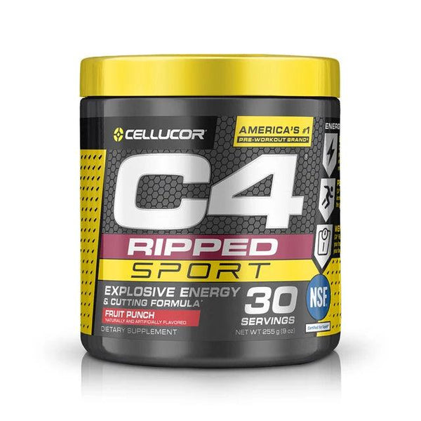 Cellucor C4 SPORT Ripped Pre - Workout - 30 Servings Energy & Cutting Formula - Bay Buy Shopping
