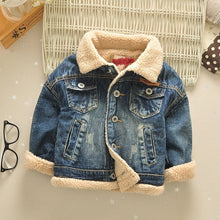Children's Baby Thickened 4 Korean Style Fur Collar Jacket Top - Bay Buy Shopping