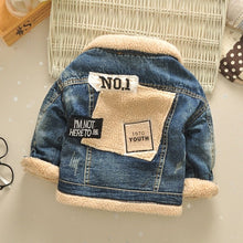 Children's Baby Thickened 4 Korean Style Fur Collar Jacket Top - Bay Buy Shopping