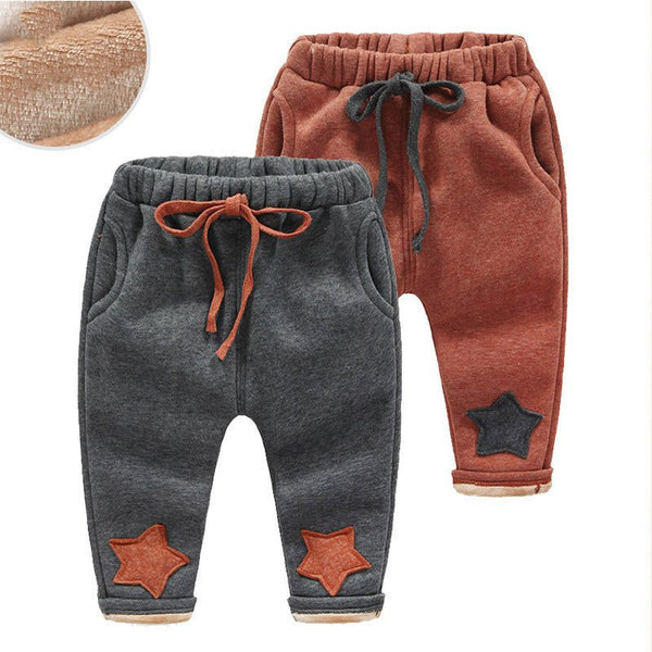 Children's clothing plus velvet padded pants - Bay Buy Shopping