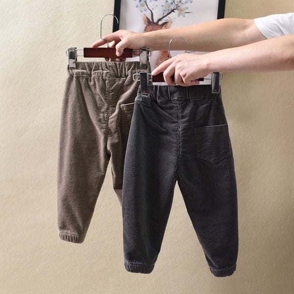 Children's Handsome Corduroy Casual Pants Winter Clothes - Bay Buy Shopping