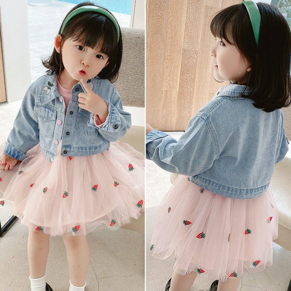 Children's Spring And Autumn Denim Western Style Girl Autumn Dress - Bay Buy Shopping