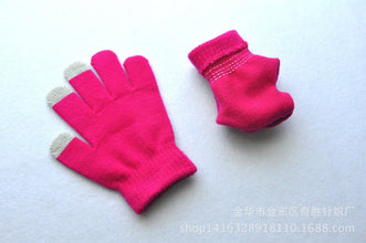 Children's Touch Screen Cold And Warm Knitted Gloves - Bay Buy Shopping