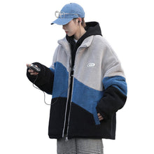 Color Stitching Thickened Cotton Cashmere Jacket - Bay Buy Shopping