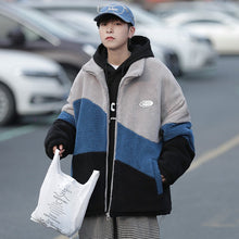 Color Stitching Thickened Cotton Cashmere Jacket - Bay Buy Shopping