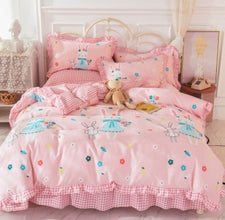 Cotton 100 Princess Wind Quilt Cover Cartoon Student Dormitory Bed - Bay Buy Shopping