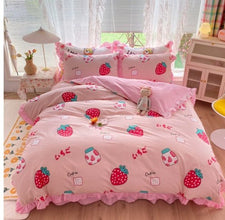 Cotton 100 Princess Wind Quilt Cover Cartoon Student Dormitory Bed - Bay Buy Shopping