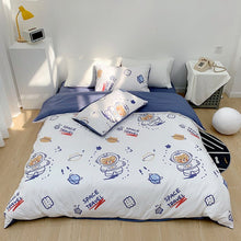 Cotton Four - piece Set Girl Heart Cartoon Pure Cotton Bed Linen Duvet Cover Bed - Bay Buy Shopping