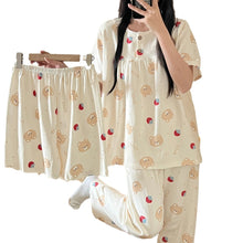 Cotton Three - piece Pajamas For Women Spring And Summer - Bay Buy Shopping